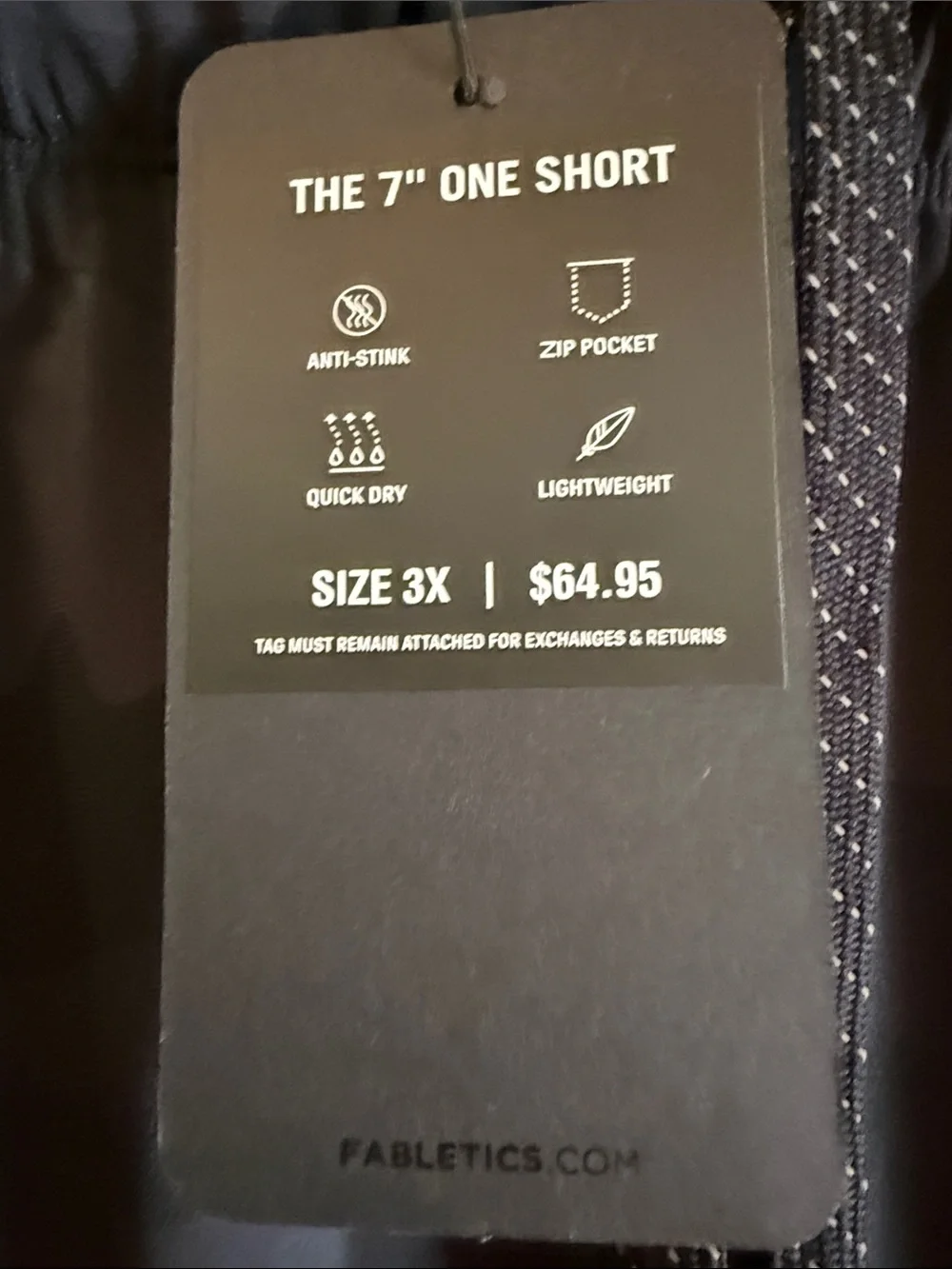 NWT Fabletics Black Lightweight 7